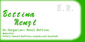 bettina menzl business card